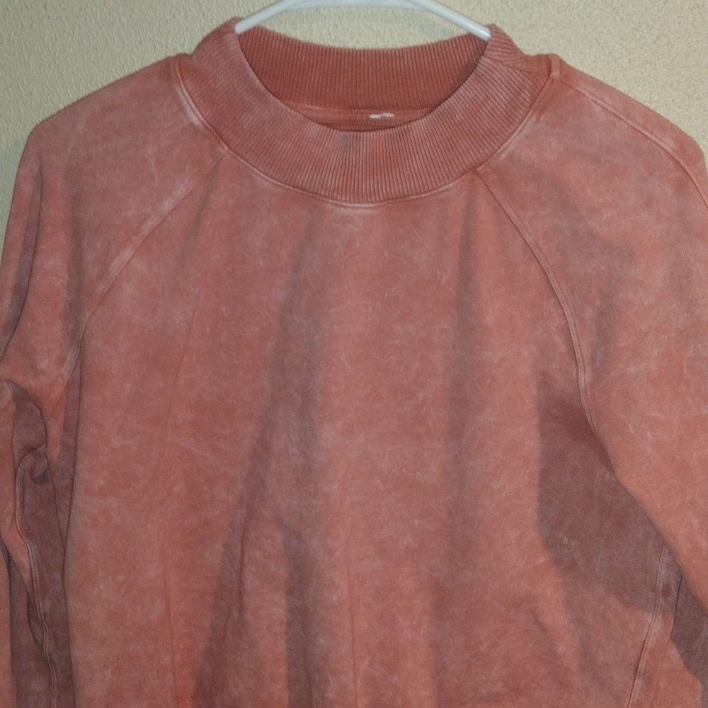 Lululemon Ready to Roll Crew Acid Rubber Dye Rustic Coral 6 - Picture 4 of 7